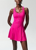 Zippered Anti-exposure Sports Tennis Fitness Running Skirt Quick-drying Badminton Aerobics Dress