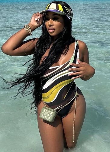 New Women's One-piece One-shoulder Bikini Swimsuit