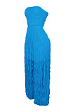Fashionable Sexy Tube Top Wavy Sleeveless Comfortable Soft Jumpsuit