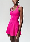 Zippered Anti-exposure Sports Tennis Fitness Running Skirt Quick-drying Badminton Aerobics Dress