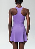 Zippered Anti-exposure Sports Tennis Fitness Running Skirt Quick-drying Badminton Aerobics Dress