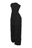 Fashionable Sexy Tube Top Wavy Sleeveless Comfortable Soft Jumpsuit