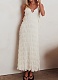 New Style Elegant Lady Style Sexy Deep V Suspender Long Dress