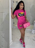 Casual Printed T-shirt Shorts Sports Two-piece Set
