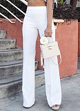New Fashion Slim Fit Flared High Waist Wide Leg Trousers