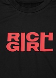 Black Short Slim Sexy Round Neck Letter Print Short Sleeve T-Shirt Top