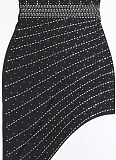 Black Fashion Women'S Tube Top Rhinestone Sexy Irregular Ball Dress CYA-901832