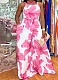Casual Personality Oversized Printed Sleeveless Jumpsuit