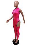 Fashionable Hip-revealing Slim-fitting Leg-revealing Sports Pleated Jumpsuit
