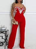 Sexy V-Neck Sleeveless Slim Fit Fashionable Jumpsuit For Women