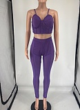 Sexy Mesh Splicing Bra And Pants Two-Piece Set