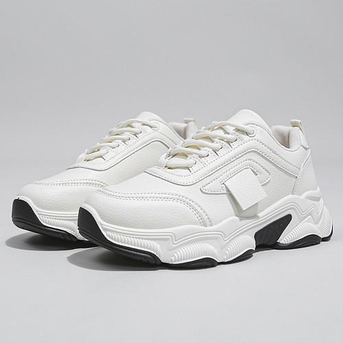 White Shoes for Women 2025 New Student Shoes All-Matching Casual Sports Women's Shoes Comfortable Platform Dad Shoes