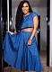 Blue Fashion Casual Sexy Elastic Waist Denim Two-Piece Suit