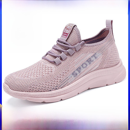 Women's Shoes 2025 New Spring and Autumn Women's Shoes Pumps Flying Woven Casual Women's Sports Shoes
