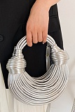 New Hand-Woven Ramen Bag Wire Bag Hand-Held Shoulder Underarm Messenger Bag