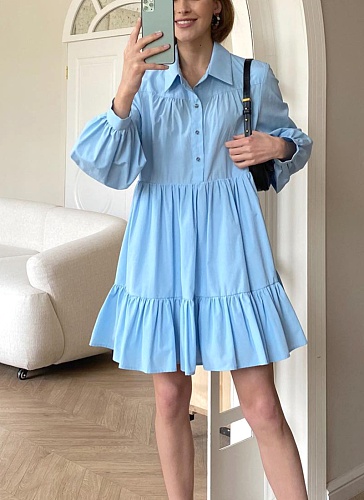 2025 Casual Spring New Cotton Shirt Dress