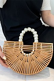 Versatile Bamboo Bag Women'S Spring And Summer New Niche Bamboo Woven Bag Handbag