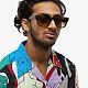 New Square Fashion Sunglasses Retro Internet Hot Men Glasses