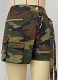 Camouflage Hot Sale Casual Zipper Work Pocket Shorts