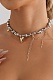 Jewelry Love Tassel Pendant Irregular Beaded Clavicle Chain Metallic Design Fashion Necklace