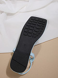 Flip-Flop Fashion Sandals For Women Summer Flat New Large Size 43 Beaded Fairy Style Roman Shoes