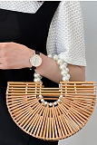 Versatile Bamboo Bag Women'S Spring And Summer New Niche Bamboo Woven Bag Handbag