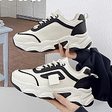 White Shoes for Women 2025 New Student Shoes All-Matching Casual Sports Women's Shoes Comfortable Platform Dad Shoes