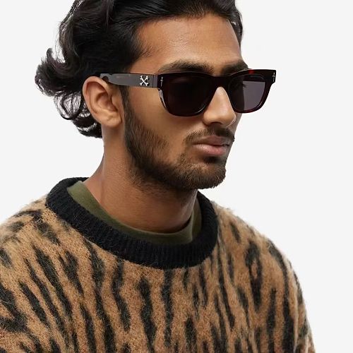 New Square Fashion Sunglasses Retro Internet Hot Men Glasses