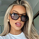 Double Beam Irregular Sunglasses New Retro Stylish Sunglasses Internet Celebrity Fashion Sunglasses