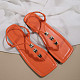 Flip-Flop Fashion Sandals For Women Summer Flat New Large Size 43 Beaded Fairy Style Roman Shoes