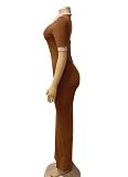 Women'S Color Matching Lapel Slim Fit Retro Hip Dress