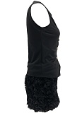 Women's Sleeveless Top Three-Dimensional Flower Bag Hip Skirt Two-Piece Set