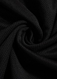 Black U-neck Sexy Suspender Slim Fit Net Yarn Dress