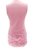 Women's Sleeveless Top Three-Dimensional Flower Bag Hip Skirt Two-Piece Set
