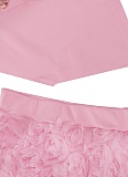 Women's Sleeveless Top Three-Dimensional Flower Bag Hip Skirt Two-Piece Set