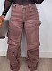 New Fashion Women's Button Denim Loose Pants