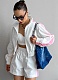 Long-Sleeved Zipper Sports Cardigan Jacket Shorts Women'S Sports Casual Two-Piece Suit