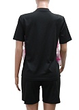 Summer New Round Neck Hot Diamond Short Sleeve Top Casual Shorts Two Piece Suit For Women