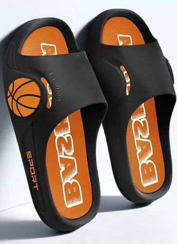 Men'S Summer Non-Slip Trendy 5CM Thick Bottom Basketball Sports Casual Slippers