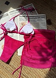 New Gradient Mesh Three-Piece Beach Short Skirt Sexy Bikini