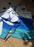 New Gradient Mesh Three-Piece Beach Short Skirt Sexy Bikini