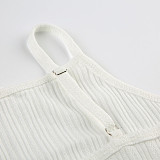 Summer Jacquard Ladies Suspender Shorts Home Two-piece Set