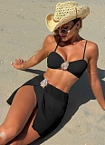 Beach Vacation Bikini Skirt Three Piece Set