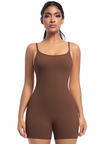Suspender Jumpsuit Dance Running Fitness Sports One-Piece Tight Yoga Suit