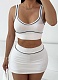 Sexy Belly-baring Vest Hip-wrapped Short Skirt Sports Casual Suit