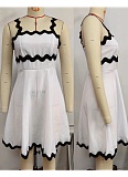 New Fresh And Sweet Contrast Color Sexy Suspender Short Dress For Women