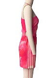 New Style Off-Shoulder Casual Temperament Slim Sleeveless Pleated Dress For Women