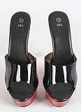 Model High Heels Stiletto Sexy Waterproof Platform 15cm Super High Heel Slippers