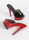 Model High Heels Stiletto Sexy Waterproof Platform 15cm Super High Heel Slippers