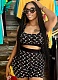 Fashion Moon Printed Stretch Sexy Tank Top and Shorts Two-Piece Set